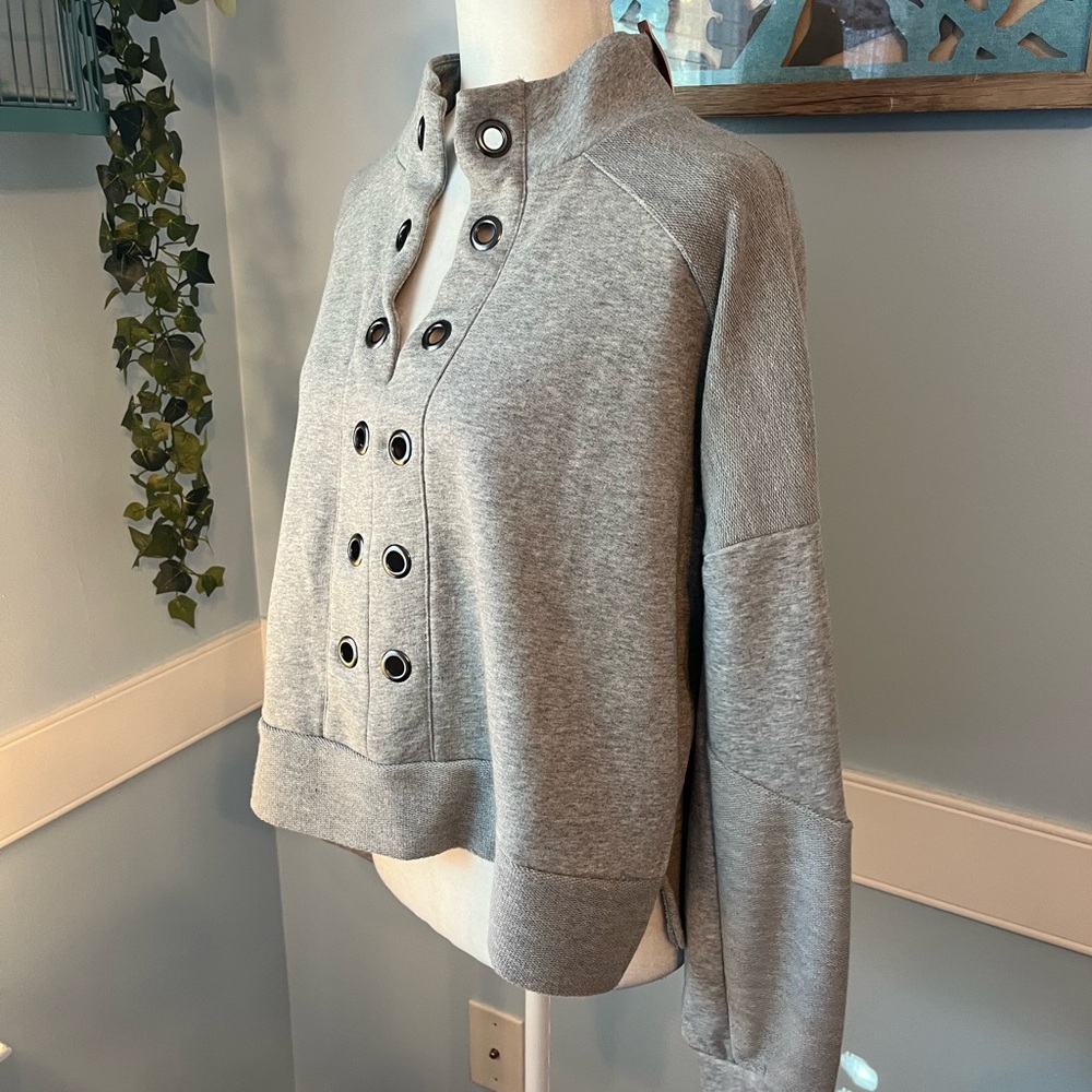 Belldini Heather Gray Pullover - Picture 3 of 8